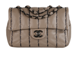Vertical Stitch Flap Bag